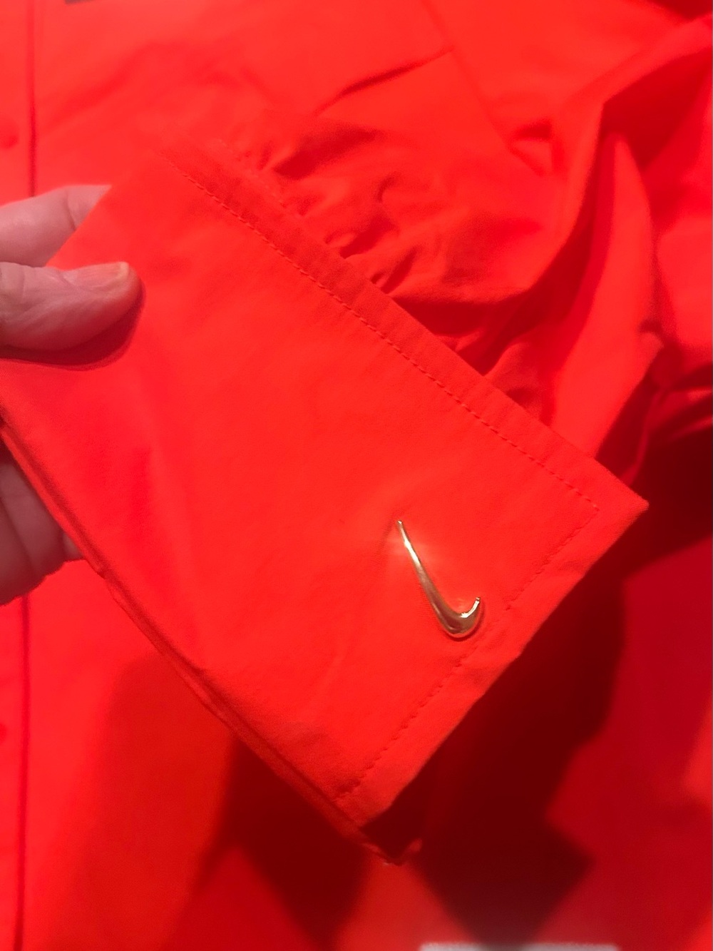 Nike Tomato-Red Button-Up Shirt/Jacket - Picture 6 of 9